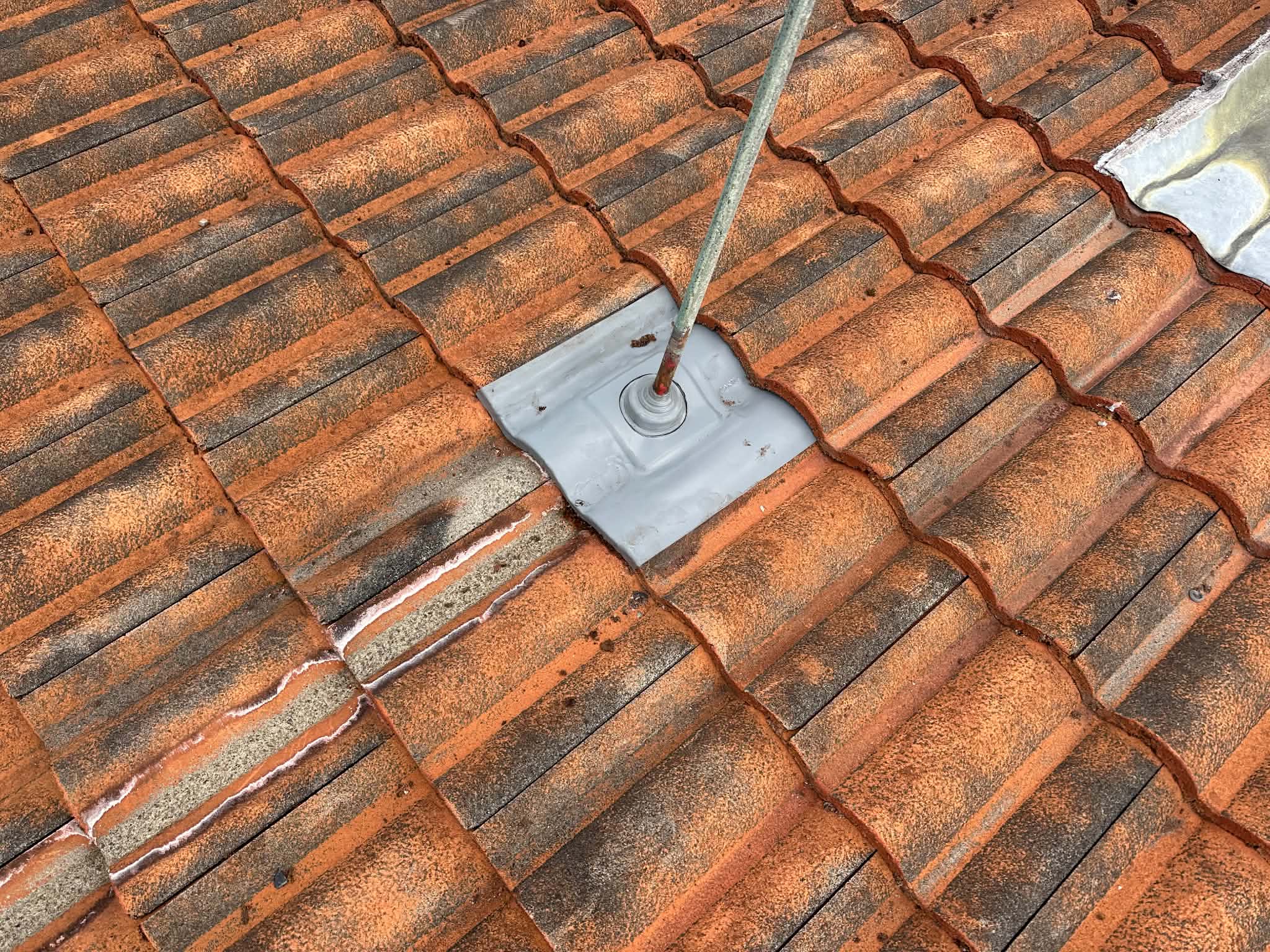 Roof maintenance and flashing inspection detail