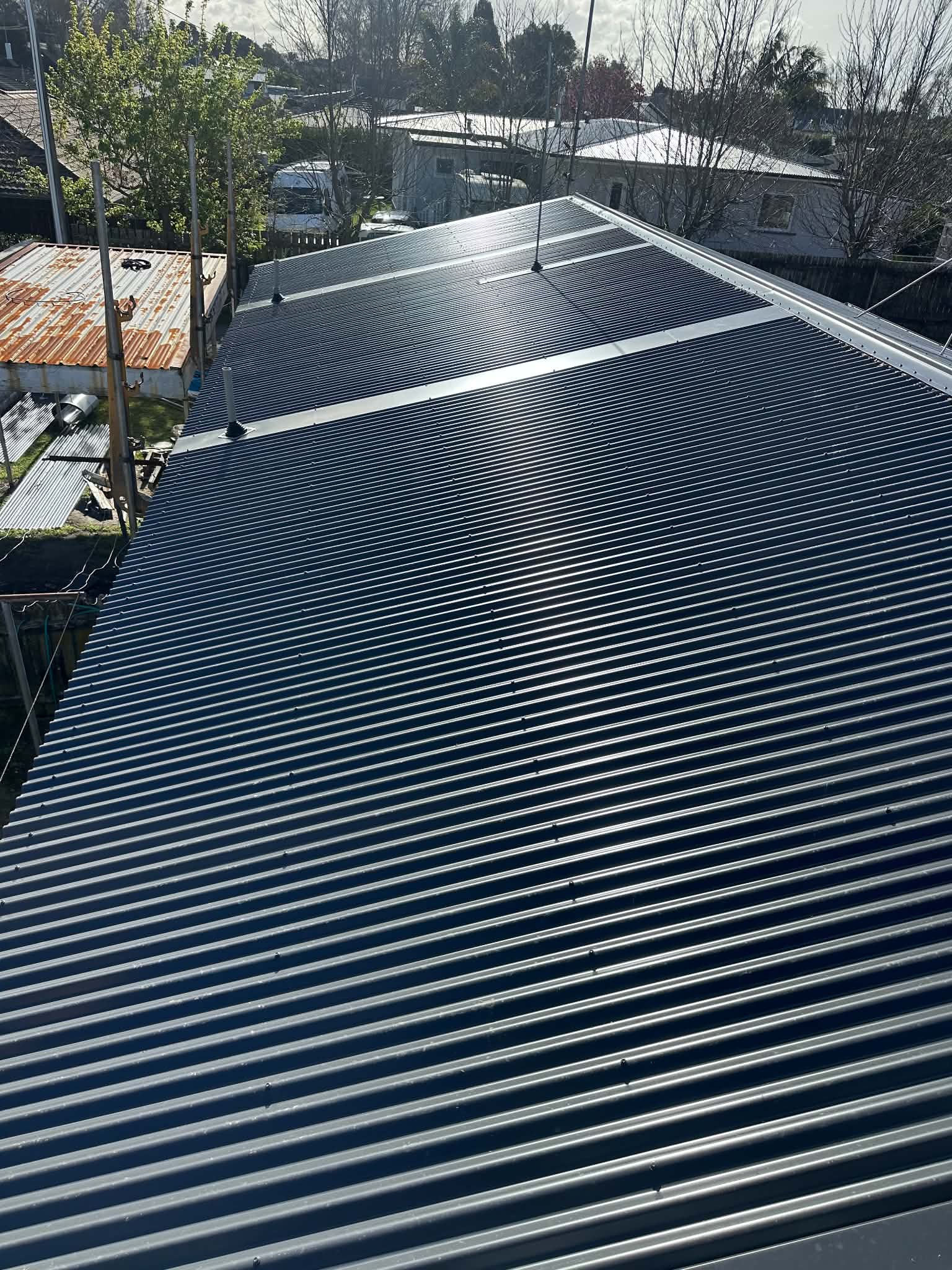 Completed re-roofing project by Essential Roofing