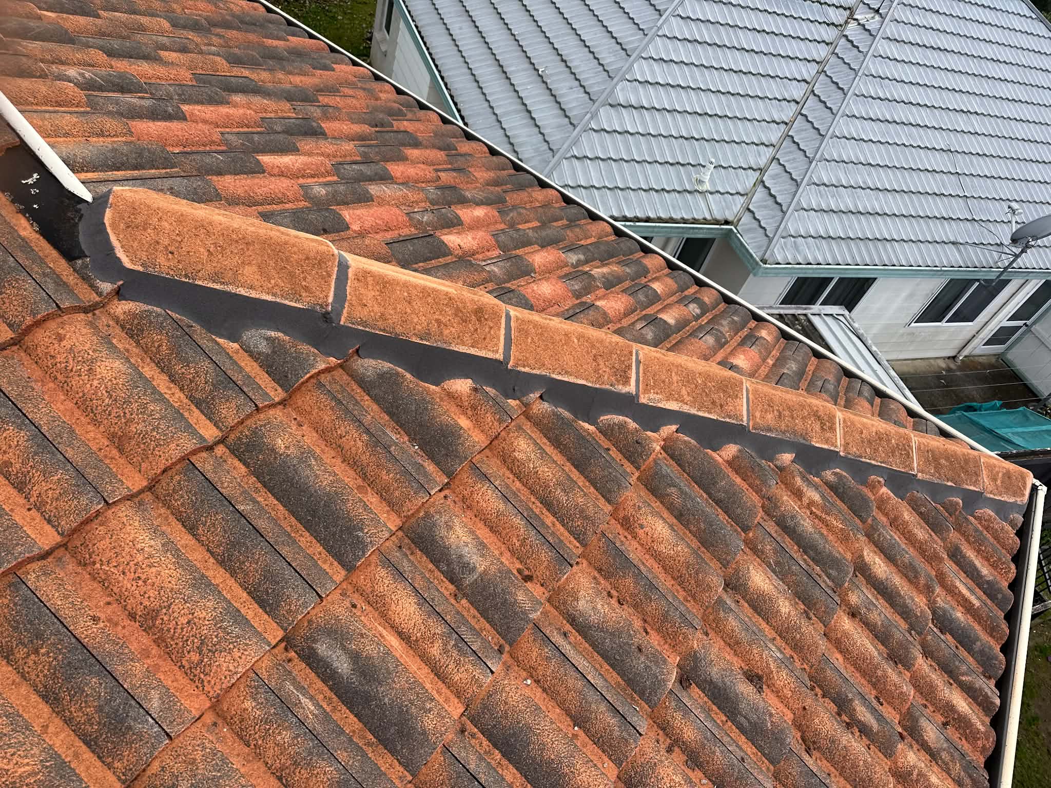 Tiled roof repair detail by Essential Roofing